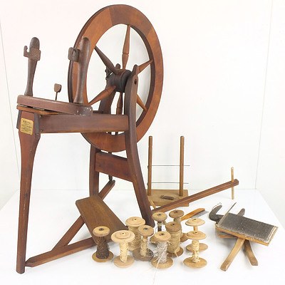Sheridan Macarthur Spinning Wheel with Accessories