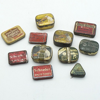 Group of Vintage Gramophone Needles, including Columbia, Worth Needles and more