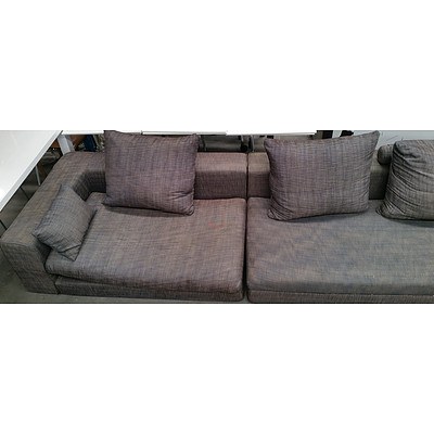 Modular Substantial Six Seater Lounge Suite