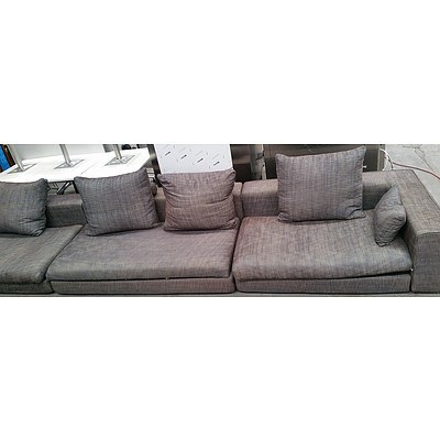 Modular Substantial Six Seater Lounge Suite