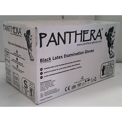 Over 8,000 Pairs of Panthera Black latex Examination Gloves - Brand New