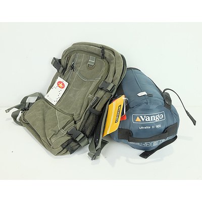 Vango Ultralite Sleeping Bag and Everest Backpack