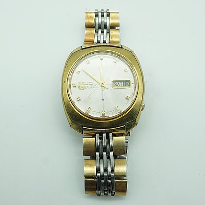 Seiko Men's Gold-plated Automatic Twenty One Jewelled Wristwatch