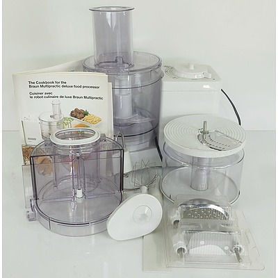 Braun Multipractic Deluxe Food Processor and Accessories