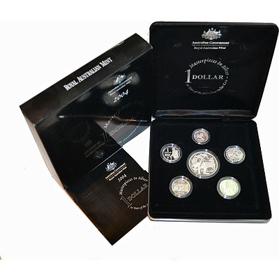 Australia 2004 Masterpieces In Silver Proof Set