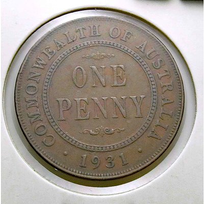 Australia 1931 Geo V Penny
