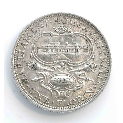 Australia Canberra Silver Florin 1927