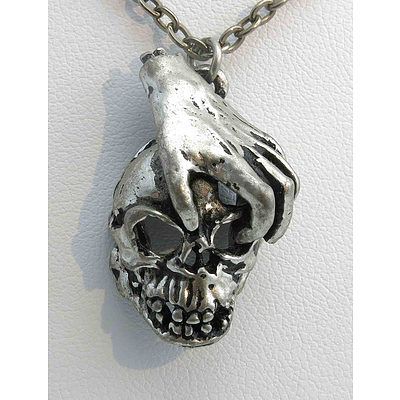 Pewter Skull Pendant