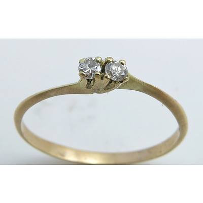 Vintage Diamond Ring - 9ct Gold