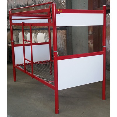 Red Bunk bed frame