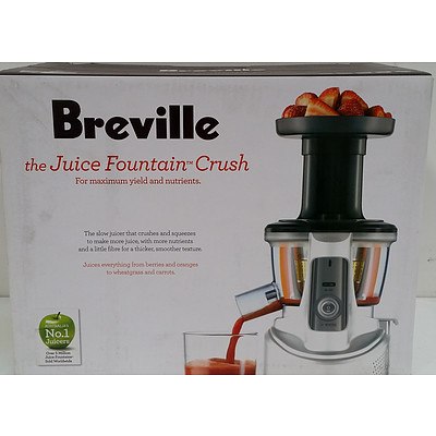 Breville 240 Watt Juice Fountain Crush Juicer - New