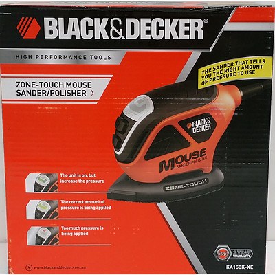 Black & Decker 55 Watt Zone Touch Mouse Sander/Polisher - New