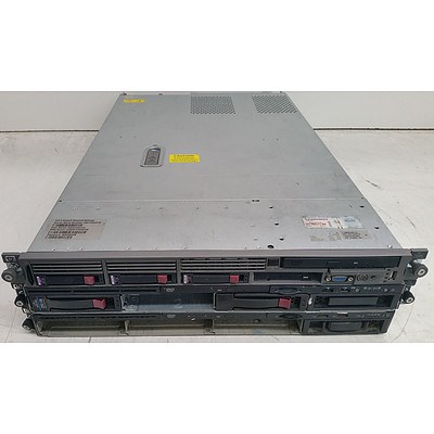 HP ProLiant DL120 G6/DL160 G5/ML350 G5 1RU Servers - Lot of Three