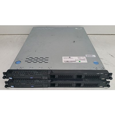 IBM System x3250 M2 Celeron (440) 2.00GHz 1 RU Server - Lot of Two