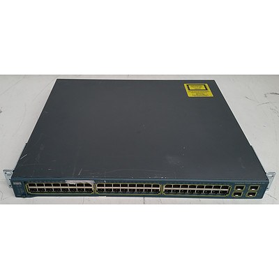 Cisco Catalyst (WS-C3560G-48PS-E V05) 3560G Series PoE-48 48-Port Gigabit Managed Switch