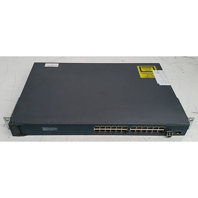 Cisco Catalyst (WS-C3560V2-24PS-S V04) 3560 v2 Series PoE-24 24-Port Managed Switch