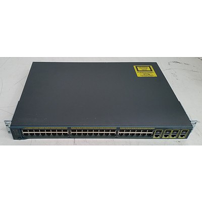 Cisco Catalyst (WS-C2960G-48TC-L V03) 2960G Series 48-Port Gigabit Managed Switch