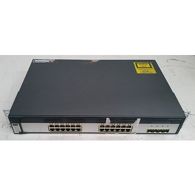 Cisco Catalyst (WS-C3750G-24TS-E) 3750 Series 24-Port Gigabit Managed Switch
