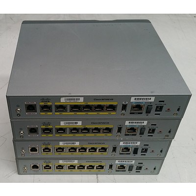 Cisco (CISCO867VAE-K9) 860 Series Routers - Lot of Four