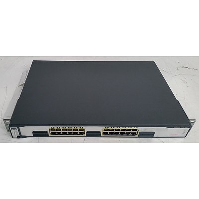 Cisco Catalyst (WS-C3750G-24T-E V05) 3750 Series 24-Port Gigabit Managed Switch
