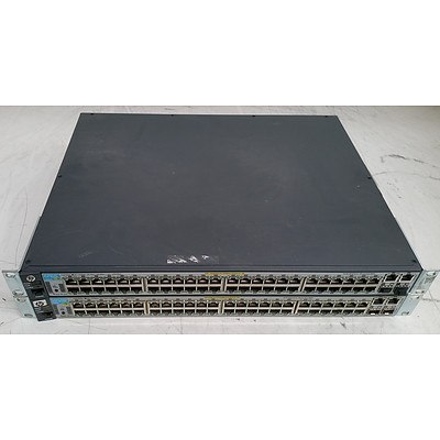 HP ProCurve J9627A & J9089A 48-Port Switch - Lot of Two