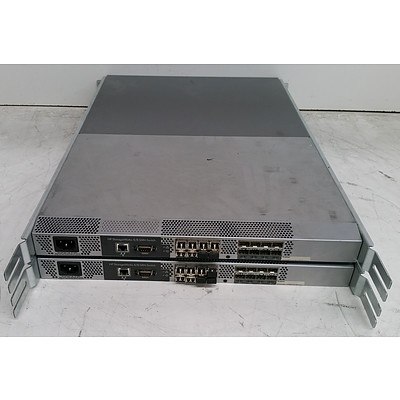 HP StorageWorks (A7984A) 4/8 SAN Fibre Switch - Lot of Two
