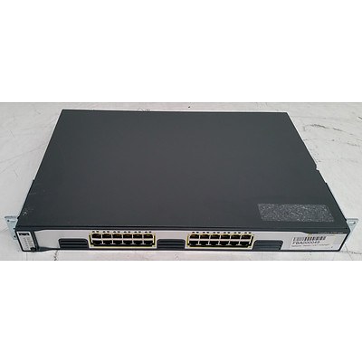 Cisco Catalyst (WS-C3750G-24T-S V05) 3750 Series 24-Port Gigabit Managed Switch