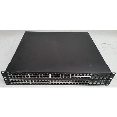 Dell PowerConnect 6248 48-Port Gigabit Switch - Lot of Two