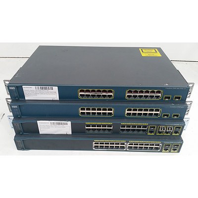 Cisco 3560 Series & 2960 Series Ethernet Switches - Lot of Four