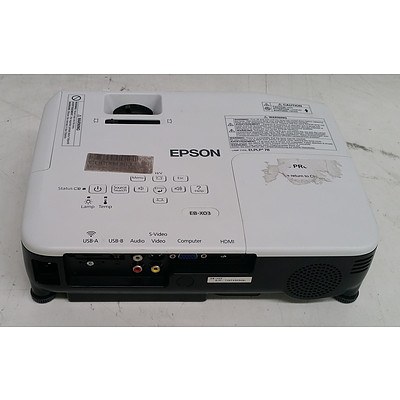 Epson (H555B) EB-X03 XGA 3LCD Projector