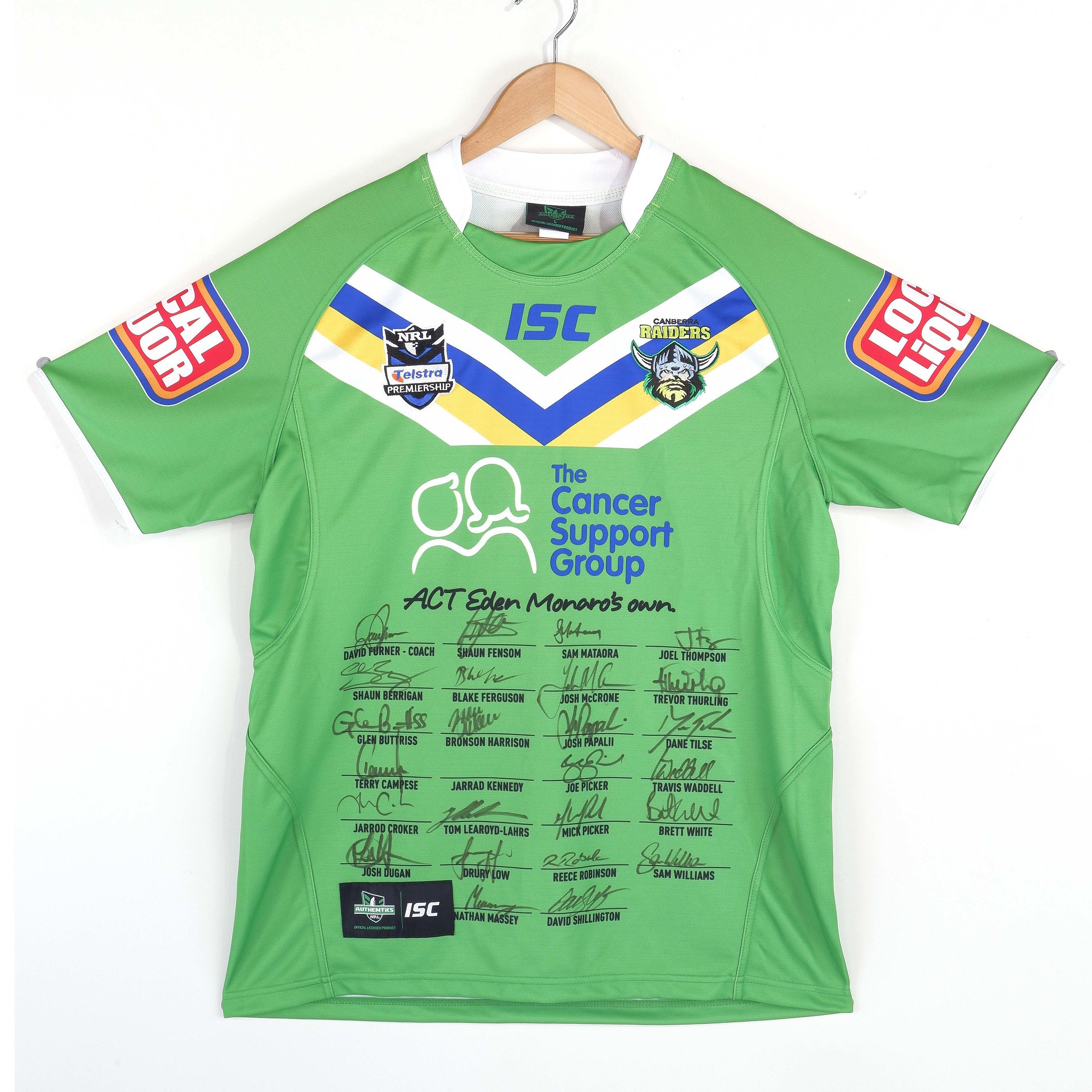 Canberra Raiders Jersey with Twenty Lot 1068693 ALLBIDS