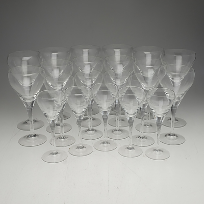 Group of Contemporary Glass Stem Ware