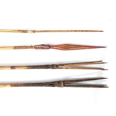 New Guinea Tribal Bow and Arrows