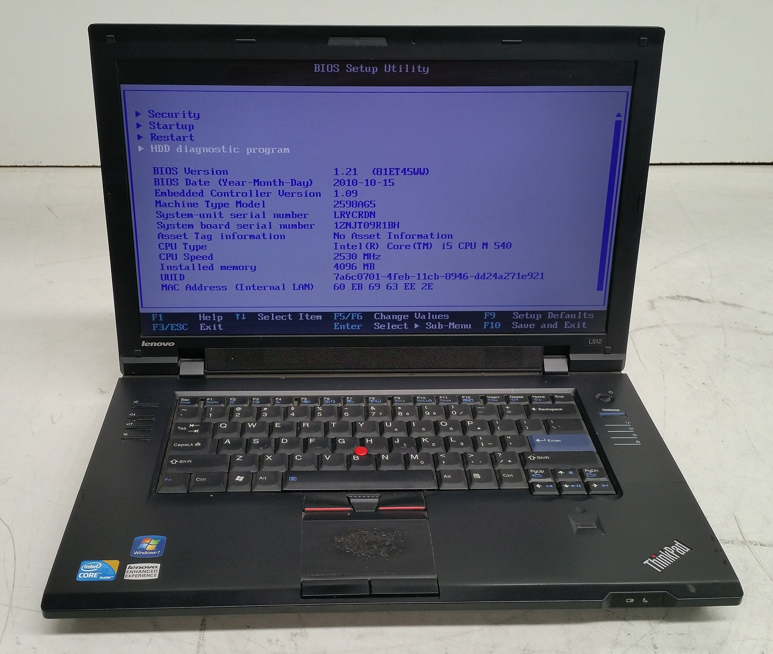 Lenovo thinkpad l512 обзор