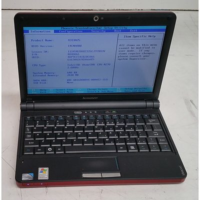 Lenovo ideapad S10e 10-Inch Intel Atom CPU (N270) 1.60GHz Netbook