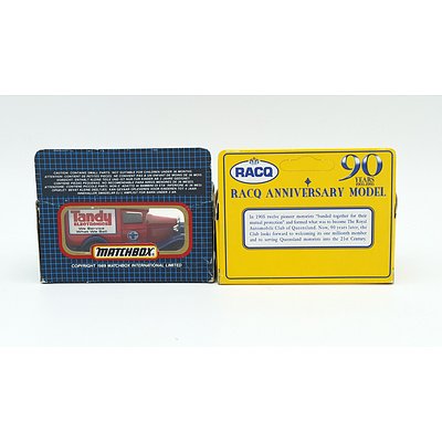 2 Boxed Ford Model A Trucks, One RACQ Anniversary Model Limited Edition, Australian Collectors Model Tandy Electronics