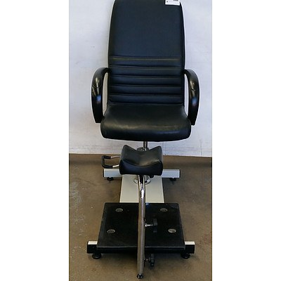Adjustable Black Pedicure Chair