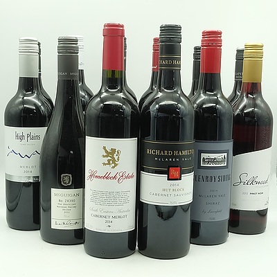 Case of 12x 750ml Mixed Red Wine, Including Chrismont, Willoughby Park, High Plains and More