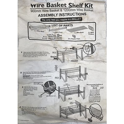Wire Basket Shelf Kit