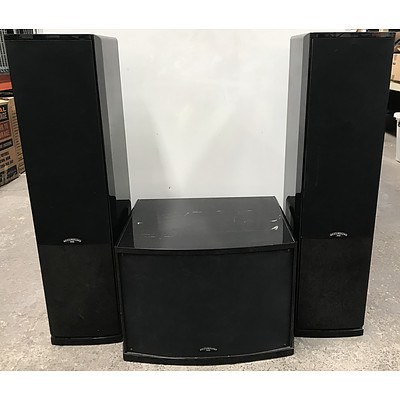 Accusound HD Front Loud Speakers And Subwoofer