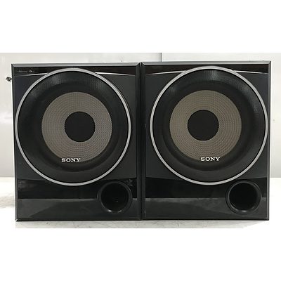 Two Sony SS-WP7500 Subwoofers