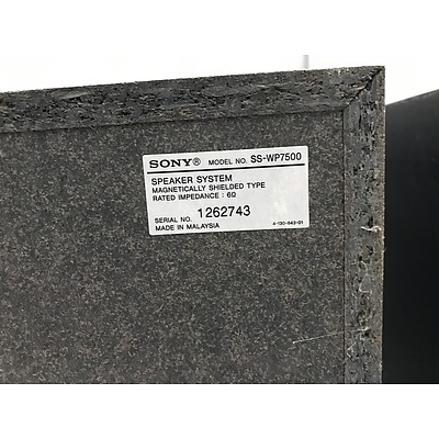 Two Sony SS-WP7500 Subwoofers