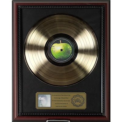 John Lennon ' Imagine' Gold Record, Limited Edition 149/500