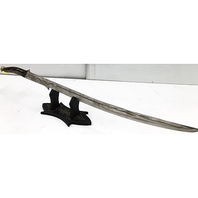 Hadhafang Sword of Arwen Evenstar with Display Stand - Lord of the Rings Sword