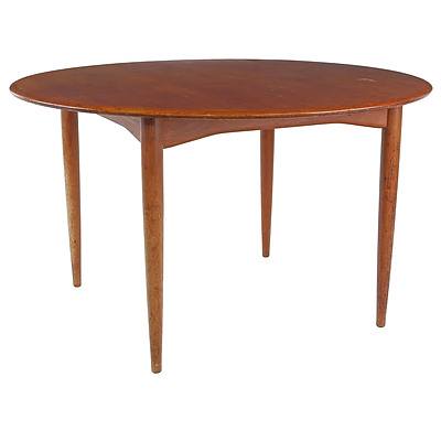 1960s Teak Round Dining Table Possibly Parker