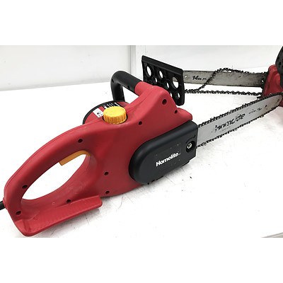 Homelite CWE1814 1800w Electric Chainsaws - Lot of 2