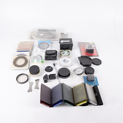 Large Collection of Photographic Filters, Lens Fittings and Other Accessories