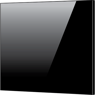 Della Francesca 900mm x 750mm Premium Black Glass Splashback