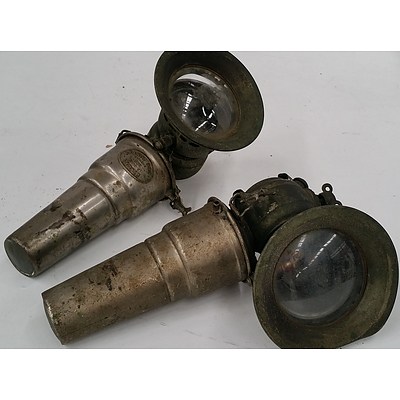 Four Brandt Bros Antique Carriage Lamps Circa 1870