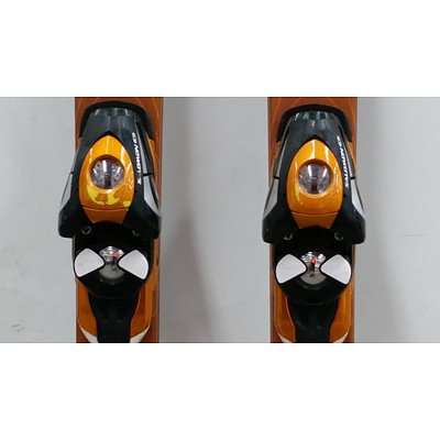 Pair of Salomon Scream8 Pilot Skis